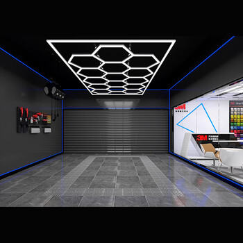 LineaForm - Διακοσμητικό LED Φωτιστικό Πάνελ Οροφής Πολυγωνικού Σχεδιασμού με Εσωτερικά Μοτίβα - 552W 110-240V - Μ484.0 x Π243.3 x Υ2cm - Ψυχρό Λευκό 6500K