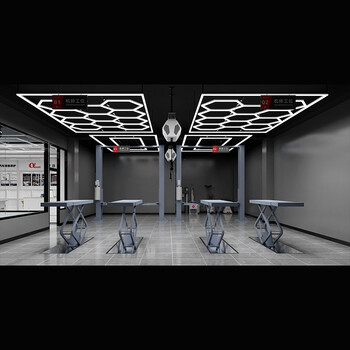 ModuShine - Διακοσμητικό LED Φωτιστικό Πάνελ Οροφής Πολυγωνικού Σχεδιασμού με Εσωτερικά Μοτίβα - 576W 110-240V - Μ478.0 x Π302.5 x Υ2cm - Ψυχρό Λευκό 6500K