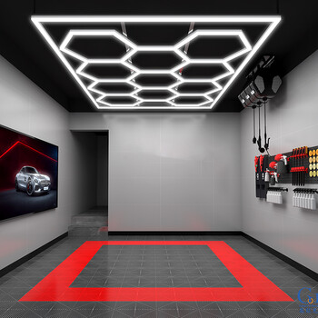 ModuShine - Διακοσμητικό LED Φωτιστικό Πάνελ Οροφής Πολυγωνικού Σχεδιασμού με Εσωτερικά Μοτίβα - 576W 110-240V - Μ478.0 x Π302.5 x Υ2cm - Ψυχρό Λευκό 6500K