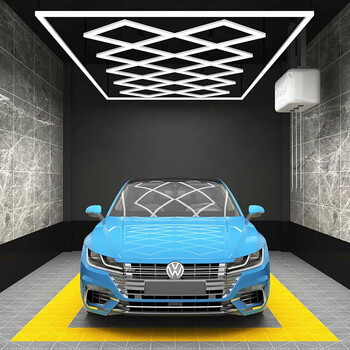 AuraTrek - Διακοσμητικό LED Φωτιστικό Πάνελ Οροφής Πολυγωνικού Σχεδιασμού με Εσωτερικά Μοτίβα - 512W 110-240V - Μ484.0 x Π243.3 x Υ2cm - Ψυχρό Λευκό 6500K