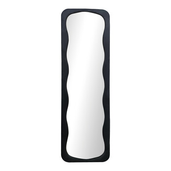 Καθρέπτης Lezour pakoworld βελούδο σε μαύρη απόχρωση 50x5x170εκ