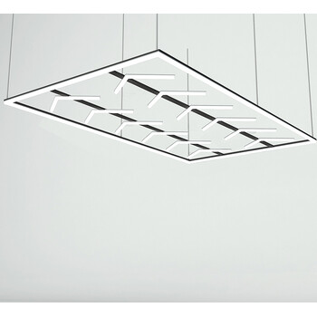 SkyFold - Διακοσμητικό LED Φωτιστικό Πάνελ Οροφής Πολυγωνικού Σχεδιασμού με Εσωτερικά Μοτίβα - 384W 110-240V - Μ484.0 x Π243.3 x Υ2cm - Ψυχρό Λευκό 6500K