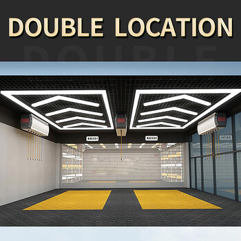 QuadraGlow - Διακοσμητικό LED Φωτιστικό Πάνελ Οροφής Πολυγωνικού Σχεδιασμού με Εσωτερικά Μοτίβα - 725W 110-240V - Μ489.7 x Π254.3 x Υ8cm - Ψυχρό Λευκό 6500K