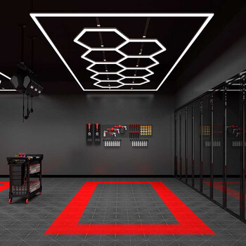 LightMatrix - Διακοσμητικό LED Φωτιστικό Πάνελ Οροφής Πολυγωνικού Σχεδιασμού με Εσωτερικά Μοτίβα - 886W 110-240V - Μ471.4 x Π236.1 x Υ8cm - Ψυχρό Λευκό 6500K