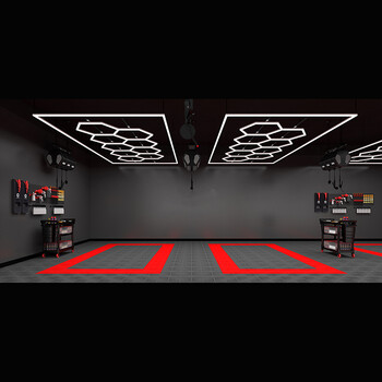 LightMatrix - Διακοσμητικό LED Φωτιστικό Πάνελ Οροφής Πολυγωνικού Σχεδιασμού με Εσωτερικά Μοτίβα - 886W 110-240V - Μ471.4 x Π236.1 x Υ8cm - Ψυχρό Λευκό 6500K