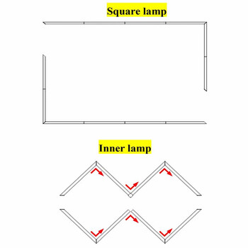 ArchRay - Διακοσμητικό LED Φωτιστικό Πάνελ Οροφής Πολυγωνικού Σχεδιασμού με Εσωτερικά Μοτίβα - 731W 110-240V - Μ471.4 x Π236.0 x Υ8cm - Ψυχρό Λευκό 6500K