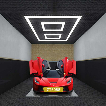 IllumaNet - Διακοσμητικό LED Φωτιστικό Πάνελ Οροφής Πολυγωνικού Σχεδιασμού με Εσωτερικά Μοτίβα - 731W 110-240V - Μ471.0 x Π235.8 x Υ8cm - Ψυχρό Λευκό 6500K