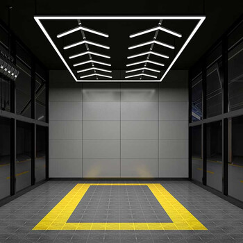 SkyFold - Διακοσμητικό LED Φωτιστικό Πάνελ Οροφής Πολυγωνικού Σχεδιασμού με Εσωτερικά Μοτίβα - 384W 110-240V - Μ484.0 x Π243.3 x Υ2cm - Ψυχρό Λευκό 6500K