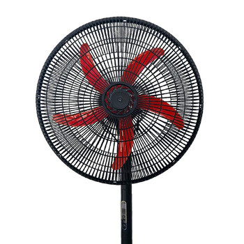 VenCore FanBlade 7668-10001 - Ανεμιστήρας με Ορθοστάτη 70w Μαύρο και Κόκκινο με Τηλεχειριστήριο, Χρονοδιακόπτη και Ρυθμιστή Έντασης