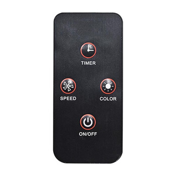 VenCore FanBlade 7668-10001 - Ανεμιστήρας με Ορθοστάτη 70w Μαύρο και Κόκκινο με Τηλεχειριστήριο, Χρονοδιακόπτη και Ρυθμιστή Έντασης