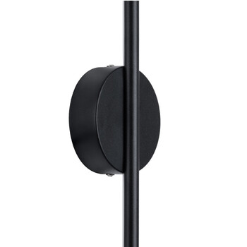 VenCore Linear Round 6093-20003 - Μοντέρνο Επιτοίχιο Δίφωτο LED 18W Μαύρο Αλουμίνιο 120CM με Ρυθμιζόμενο CCT Λευκό - Ημέρας - Θερμό - Χειρισμός CCT μέσω Διακόπτη On-Off