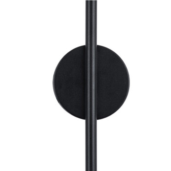 VenCore Linear Round 6093-20003 - Μοντέρνο Επιτοίχιο Δίφωτο LED 18W Μαύρο Αλουμίνιο 120CM με Ρυθμιζόμενο CCT Λευκό - Ημέρας - Θερμό - Χειρισμός CCT μέσω Διακόπτη On-Off