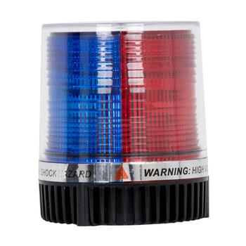 VenCore 6855-10002 - Αδιάβροχος Μαγνητικός Φάρος LED Διπλού Χρώματος Κόκκινο-Μπλε με Βύσμα Αναπτήρα Αυτοκινήτου 12-24V