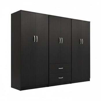 Ντουλάπα τετράφυλλη Lego Ι pakoworld wenge 240x42x180εκ