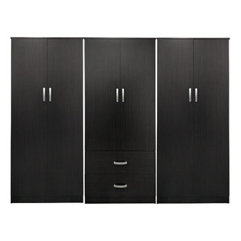 Ντουλάπα τετράφυλλη Lego Ι pakoworld wenge 240x42x180εκ