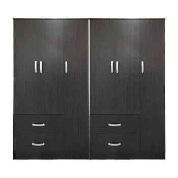 Ντουλάπα εξάφυλλη Lego pakoworld wenge 180x42x180εκ