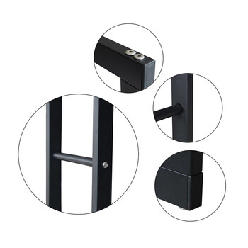 Μεταλλική Ξυλιέρα Τζακιού 100 x 25 x 100 cm Bakaji 02835838