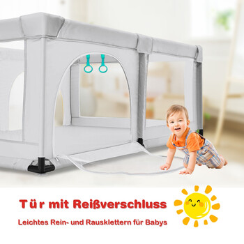 Costway  Παιδικό Πάρκο Ασφαλείας με Πολύχρωμες Μπάλες και Αντιολισθητικές Βάσεις UY10037GR