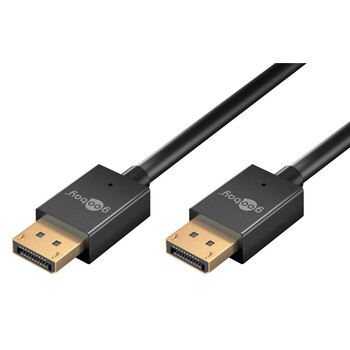 GOOBAY καλώδιο DisplayPort 77443, 8K/120Hz, 40 Gbps, 2m, μαύρο