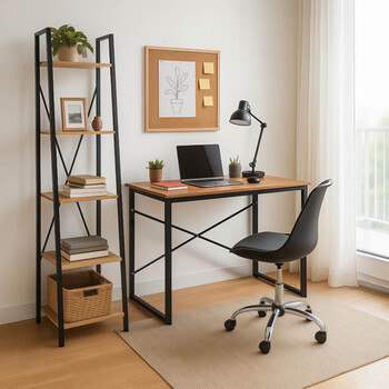 Φοιτητικό πακέτο επίπλων γραφείου Uni 4 pakoworld σετ 3 τμχ