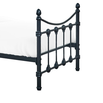 Κρεβάτι Beowulf pakoworld μαύρο μεταλλικό 90x190εκ