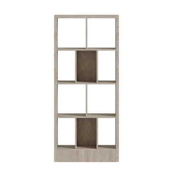 Βιβλιοθήκη Dividre pakoworld sonoma oak μελαμίνης 80x30x181εκ