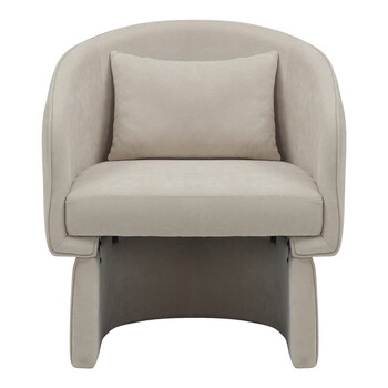 Πολυθρόνα Playmob pakoworld ύφασμα σε μπεζ απόχρωση 69x65x79εκ