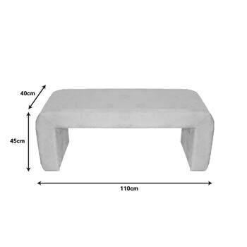 Σκαμπό Gagga Inart βελούδο σε πράσινη απόχρωση 110x40x45εκ