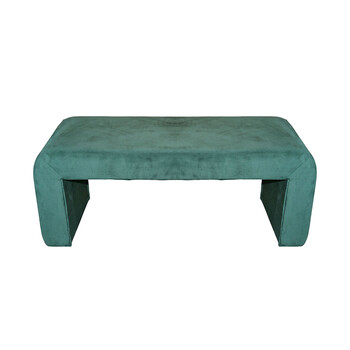Σκαμπό Gagga Inart βελούδο σε πράσινη απόχρωση 110x40x45εκ