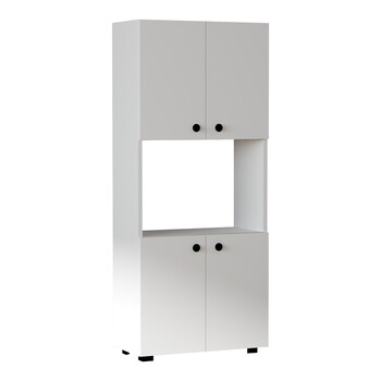 Στήλη Guzel pakoworld σε λευκή απόχρωση 60x31.4x140εκ