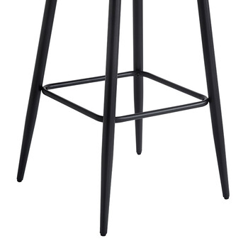 Σκαμπό μπαρ Velva pakoworld βελούδο σε σάπιο μήλο απόχρωση 46x45x113εκ 2 τμχ