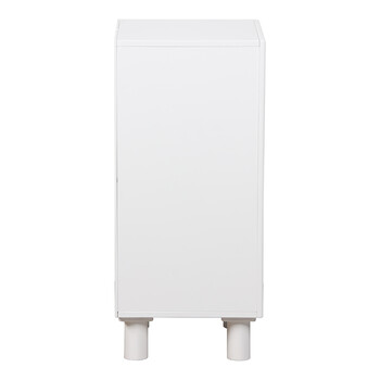 Κομοδίνο Emersi pakoworld MDF σε λευκή απόχρωση 40x32x70εκ