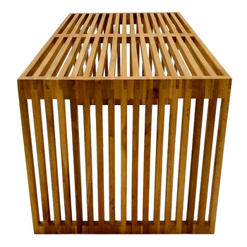 Τραπέζι σαλονιού Marlin pakoworld teak ξύλο σε φυσική απόχρωση 100x50x45εκ