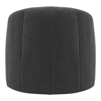 Πολυθρόνα Fassy pakoworld μπουκλέ ύφασμα σε ανθρακί απόχρωση 80x66x80εκ