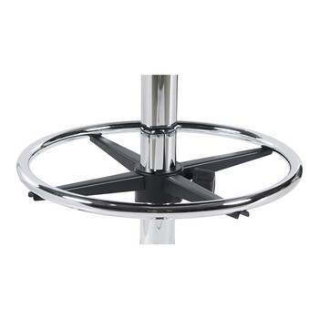 Καρέκλα ρεσεψιόν Icina pakoworld ύφασμα σε μαύρη απόχρωση 58x54x102-123εκ