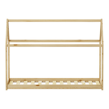 Παιδικό κρεβάτι Nino τ. Montessori pakoworld ξύλο πεύκου σε φυσική απόχρωση 90x190εκ