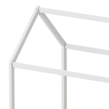 Παιδικό κρεβάτι Mellin τ. Montessori με 2 συρτάρια pakoworld ξύλο πεύκου σε λευκή απόχρωση 90x190εκ