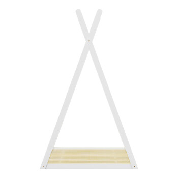 Παιδικό κρεβάτι Lilly τ. Montessori pakoworld ξύλο πεύκου σε λευκή απόχρωση 90x190εκ