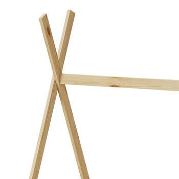 Παιδικό κρεβάτι Lalitto τ. Montessori με 2 συρτάρια pakoworld ξύλο πεύκου σε φυσική απόχρωση 90x190εκ