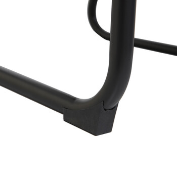 Πολυθρόνα Vindor pakoworld ύφασμα σε κρεμ απόχρωση με μαύρο μεταλλικό πόδι 65x68.5x79.5εκ