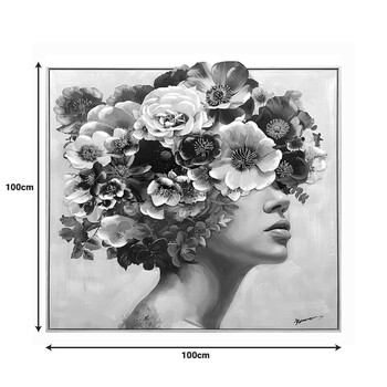 Πίνακας σε καμβά Mavare 3D Inart με πλαίσιο 100x3.5x100εκ