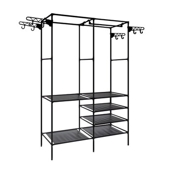 Μεταλλική Ανοιχτή Ντουλάπα με 6 Ράφια και 2 Ράγες 173 x 36 x 108 cm Ruhhy 22671