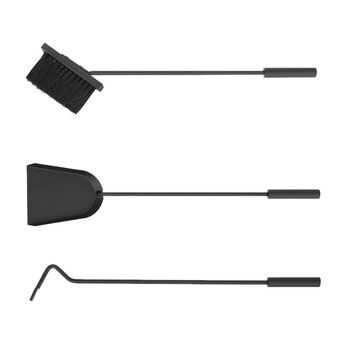 Σετ Αξεσουάρ Τζακιού με Βάση 4 τμχ Kaminer 8786