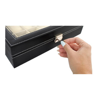 Θήκη Ρολογιών και Γυαλιών Ηλίου 9 Θέσεων 33.5 x 20.5 x 8 cm SPM 8497IT