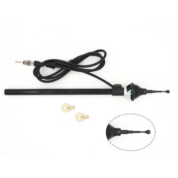 Compotech s.r.l.  Κεραία φτερού 27mm (Μαύρο στέλεχος)   02.101.1/BLACK