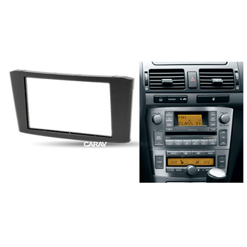 CARAV Industries Inc.  Πρόσοψη 2din Toyota Avensis (T25) '03-'09 (Black)   11.108