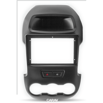 CARAV Industries Inc.  Πρόσοψη για τάμπλετ 9" Ford Ranger '11-'15 (Manual Air-Conditioning) (Μαύρη)   22.313