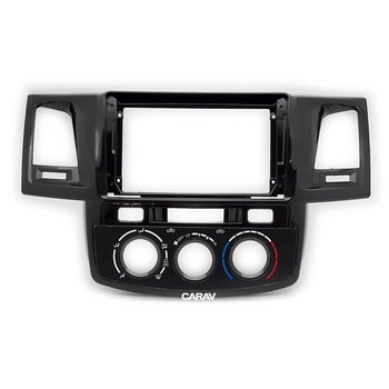 CARAV Industries Inc.  Πρόσοψη για τάμπλετ 9" Toyota Hilux '08-'15 (Μαύρο γυαλιστερό) Manual A/C   22.987