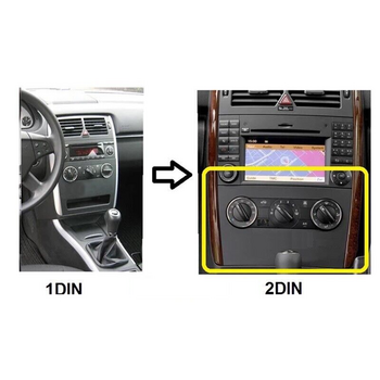 Compotech s.r.l.  Πρόσοψη Μετατροπή 2din Mercedes W169, W245   53.659
