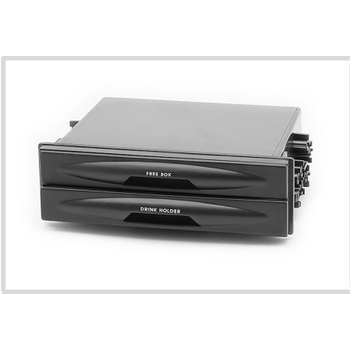 CARAV Industries Inc.  Universal θήκη 1din με ποτηροθήκη και ντουλαπάκι   11.906